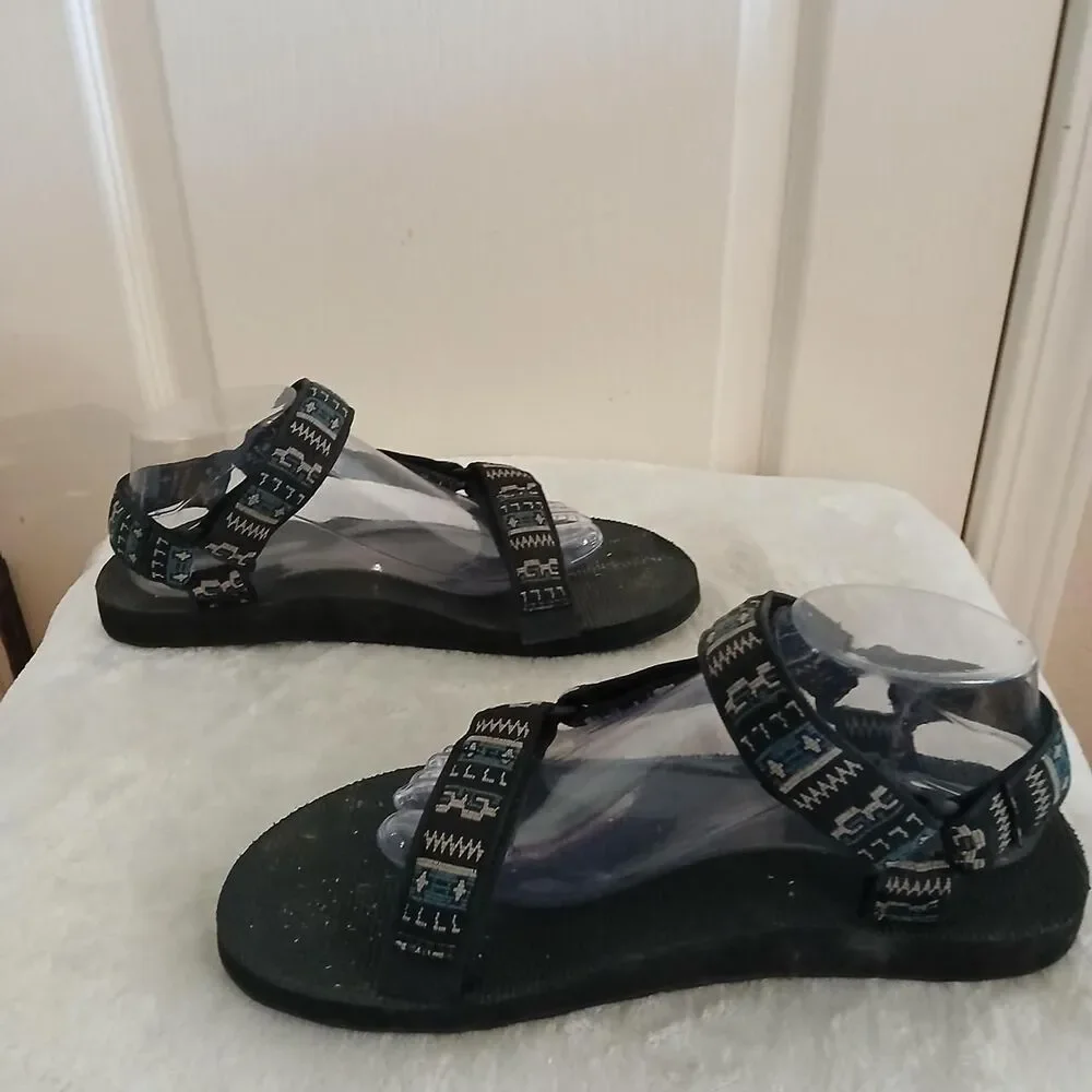 Teva Original Universal Sandals Pottery Black Blue Taupe Mens  9 Gorpcore Tribal
